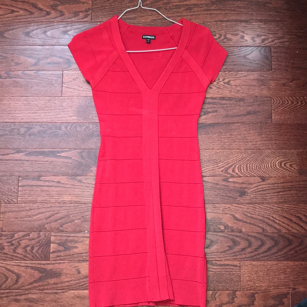 Elegant red dress